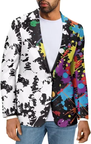 TOADDITDO Casaul Blazer for Men's Sport Coat Lightweight One Button Business Suit Jackets with 2 Pockets