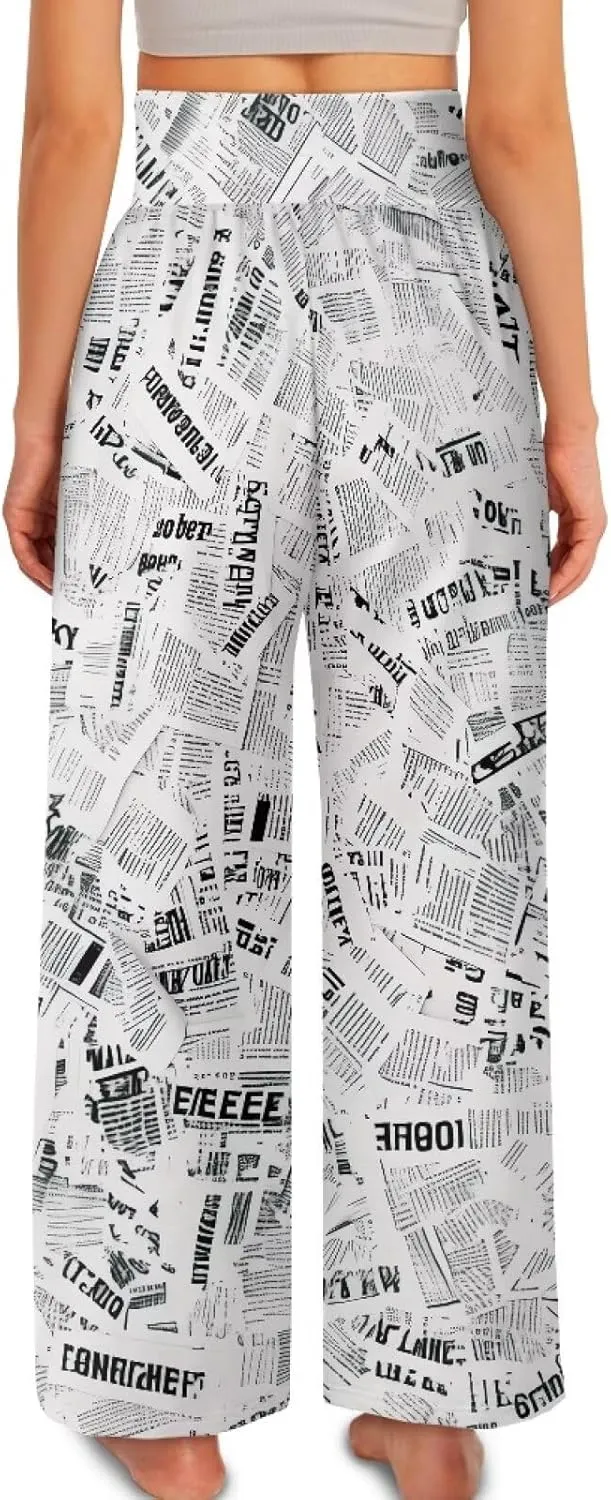 TODIYADDU Wide Leg Palazzo Lounge Pants for Women Trendy Sweatpants for Yoga Workout Travel Casual Loose Bottoms with Pockets