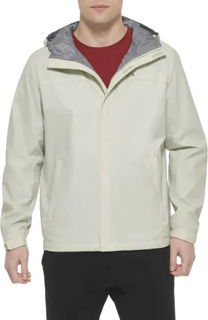 Tommy Hilfiger Men's Lightweight Breathable Waterproof Hooded Jacket