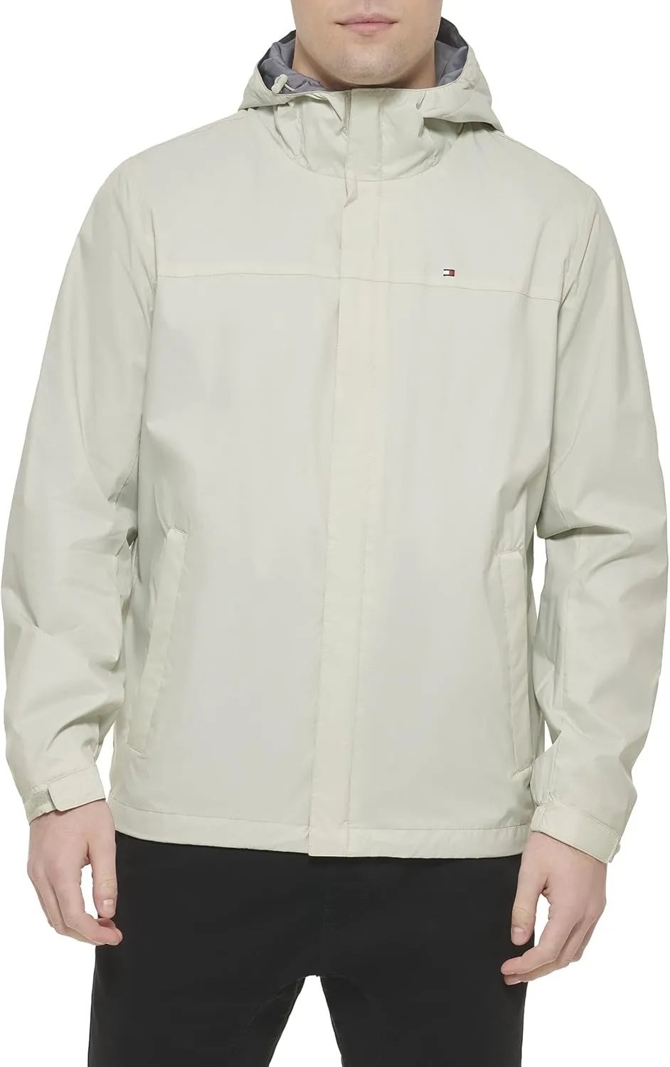 Tommy Hilfiger Men's Lightweight Breathable Waterproof Hooded Jacket