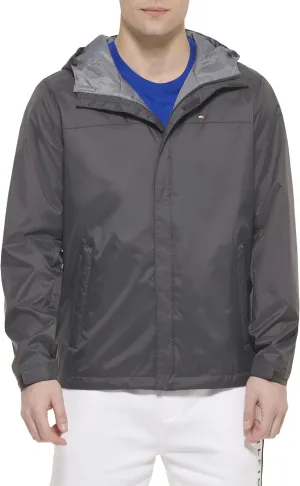 Tommy Hilfiger Men's Lightweight Breathable Waterproof Hooded Jacket
