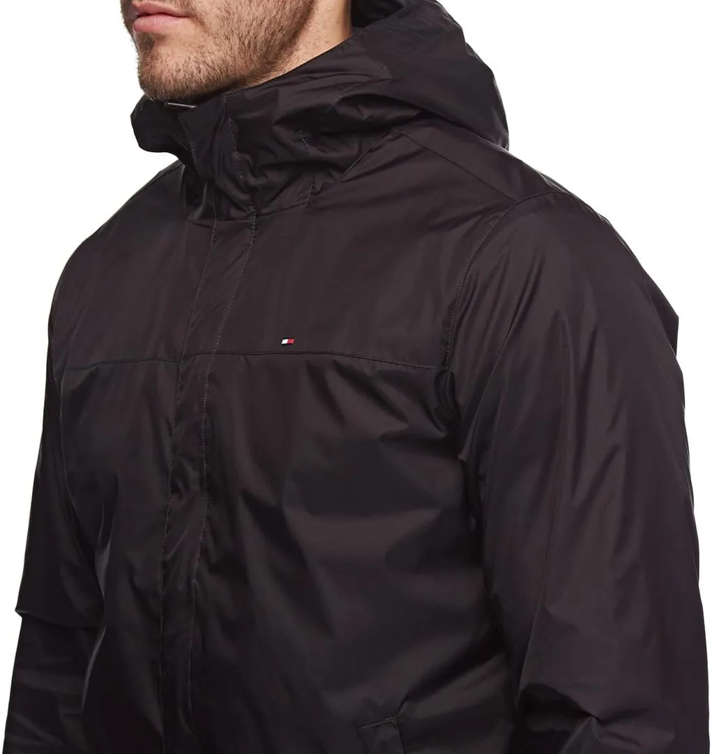 Tommy Hilfiger Men's Lightweight Breathable Waterproof Hooded Jacket