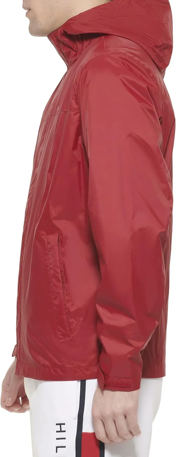 Tommy Hilfiger Men's Lightweight Breathable Waterproof Hooded Jacket