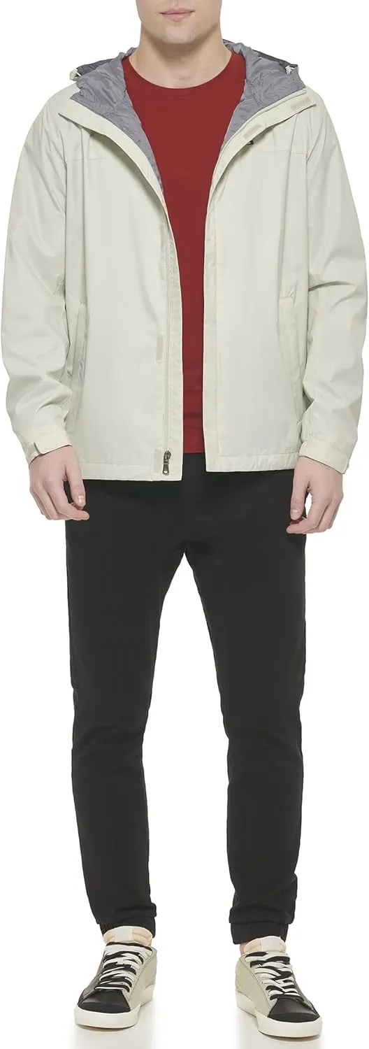 Tommy Hilfiger Men's Lightweight Breathable Waterproof Hooded Jacket