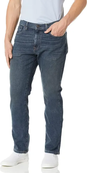 Tommy Hilfiger Mens Stretch Vintage Straight Leg Jeans