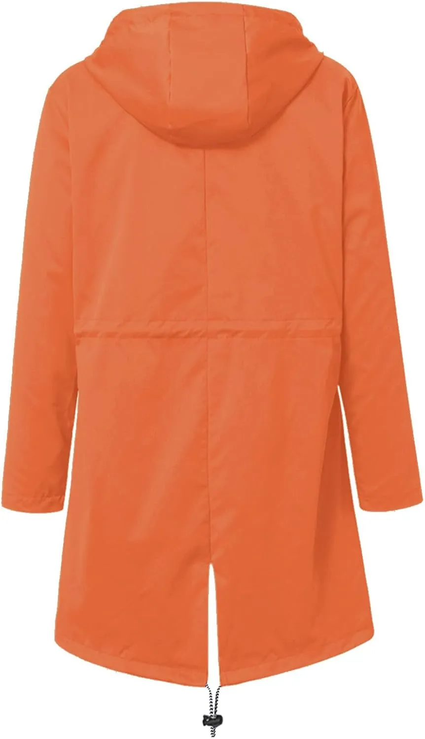 Trench Coat for Women Fall Zip up Lightweight Waist Adjustable Long Windbreakers Versatile Outdoor Trench Jackets