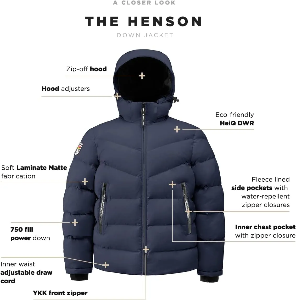 Triple F.A.T. Goose Men's Henson Puffer Jacket - Mens Winter Jackets - Down Jacket Men - Men's Winter Coats