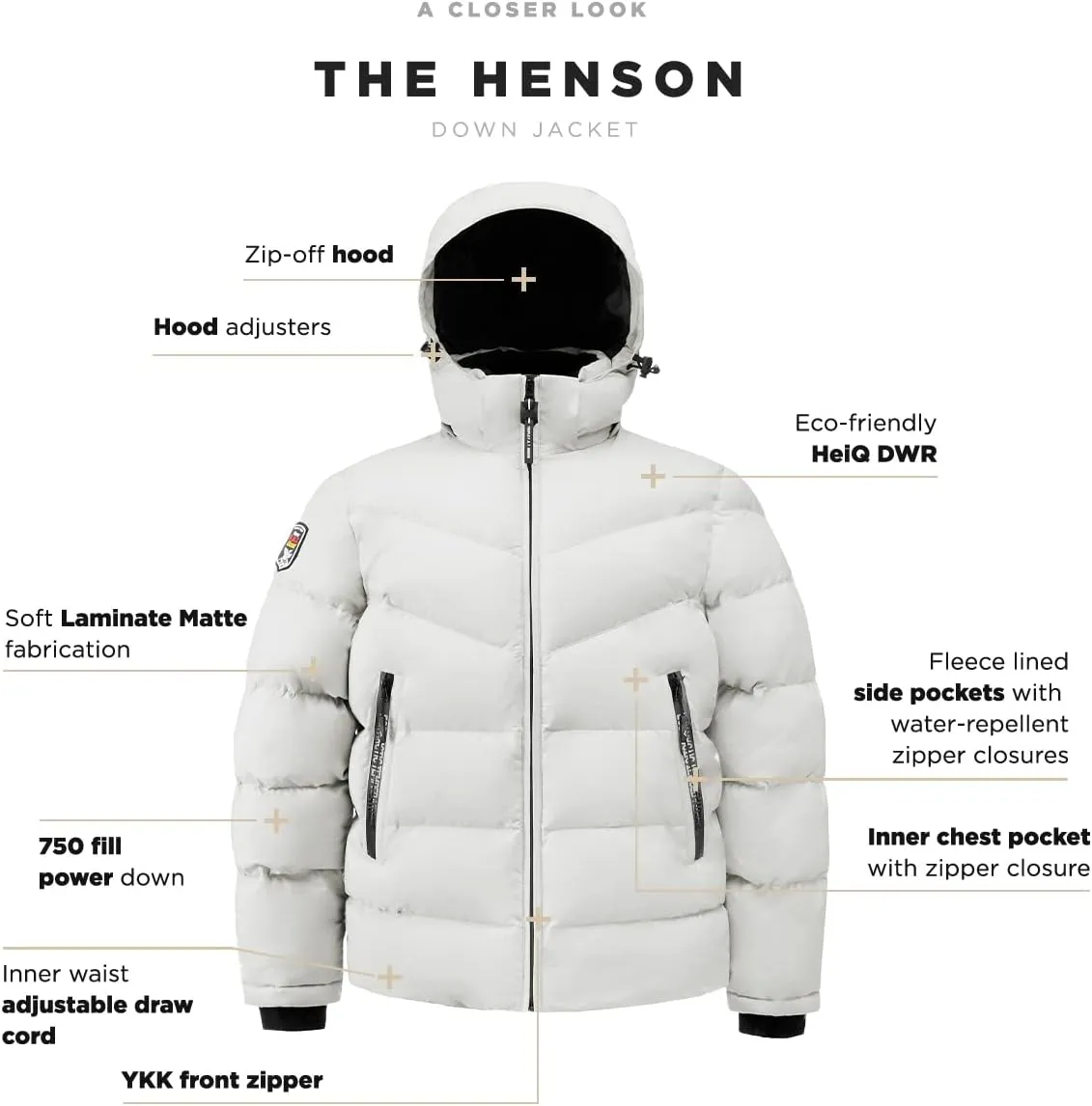 Triple F.A.T. Goose Men's Henson Puffer Jacket - Mens Winter Jackets - Down Jacket Men - Men's Winter Coats