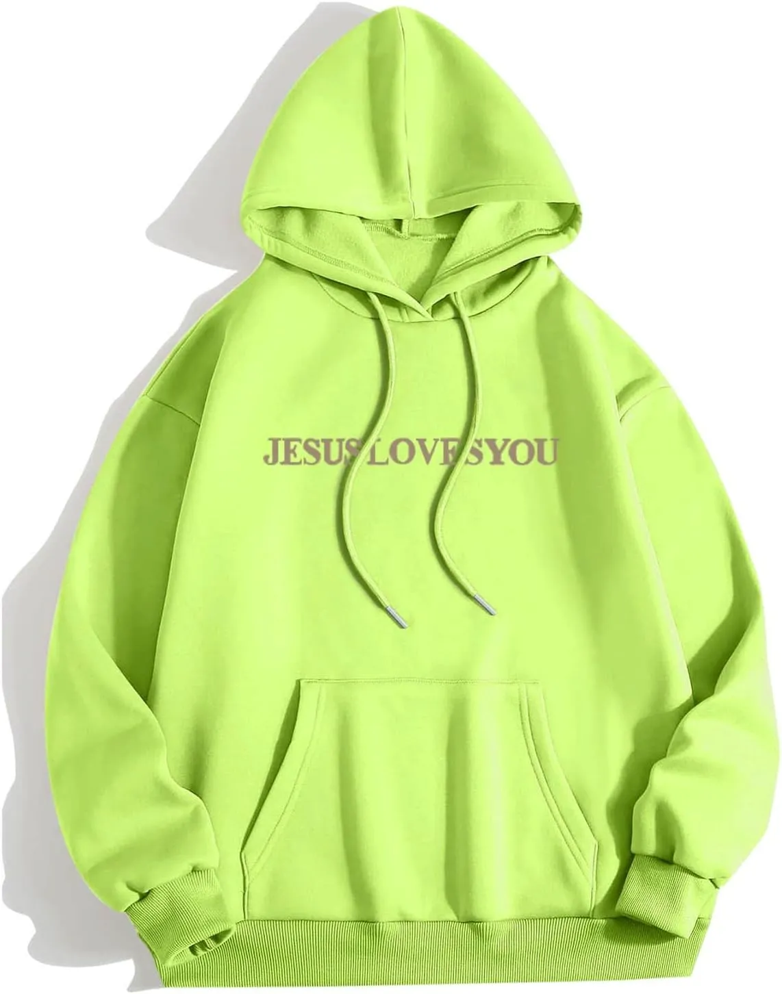 Trust in The Lord Christian Bible Verse Hoodie Jesus Saves Faith Sweatshirt Loose Pullover Harajuku Streetwear