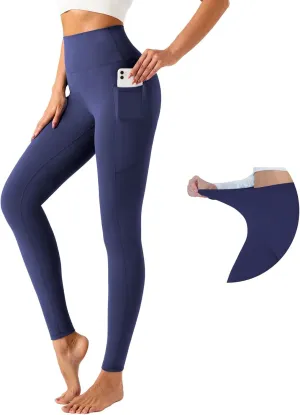 UNACOO Yoga Pants for Women High Waisted Tummy Control Yoga Pants with Pockets Elasticity Yoga Legging