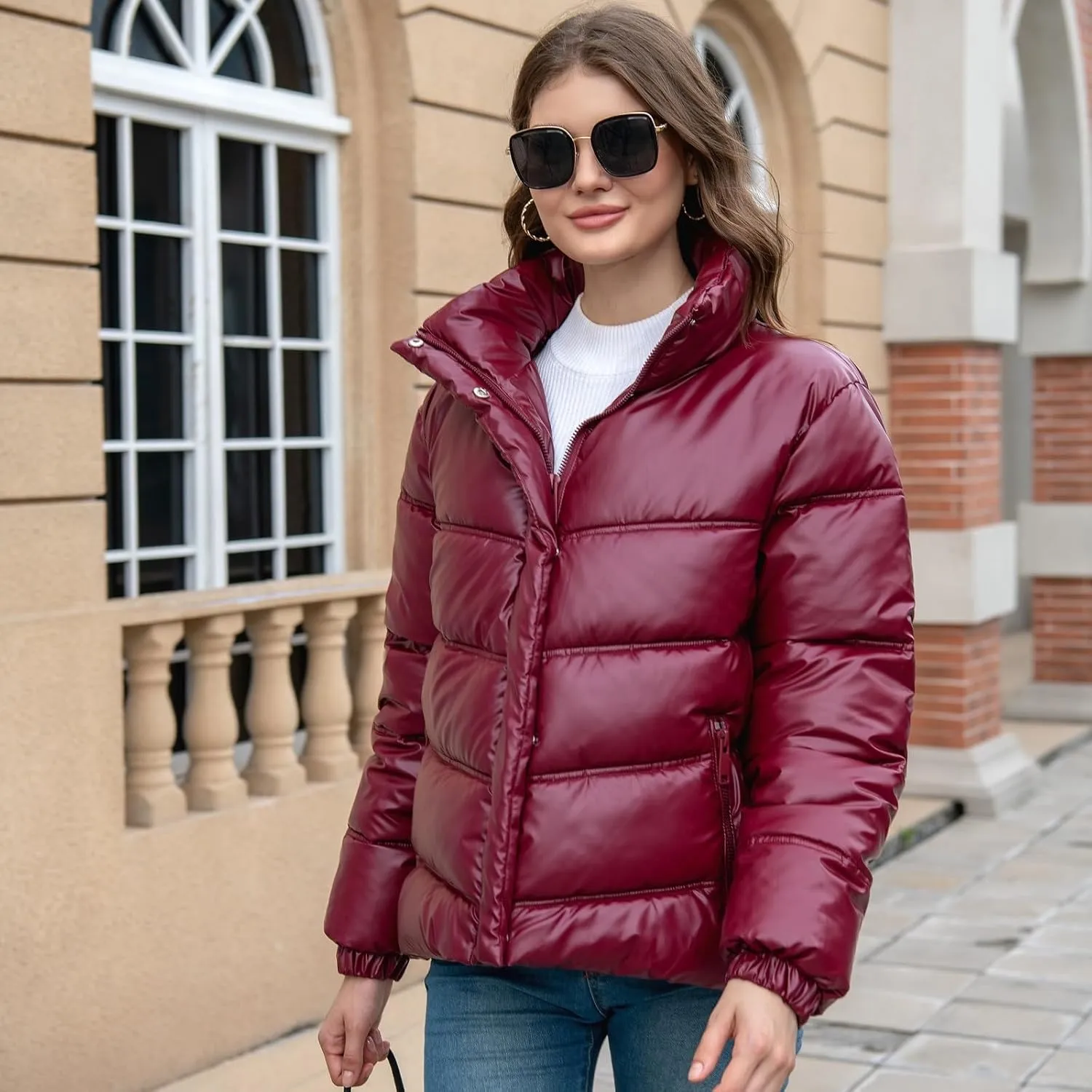 Warm Jackets for Women,Lightweight Women Puffer Jacket Women,Packable Down Jacket,Womem Winter Coats
