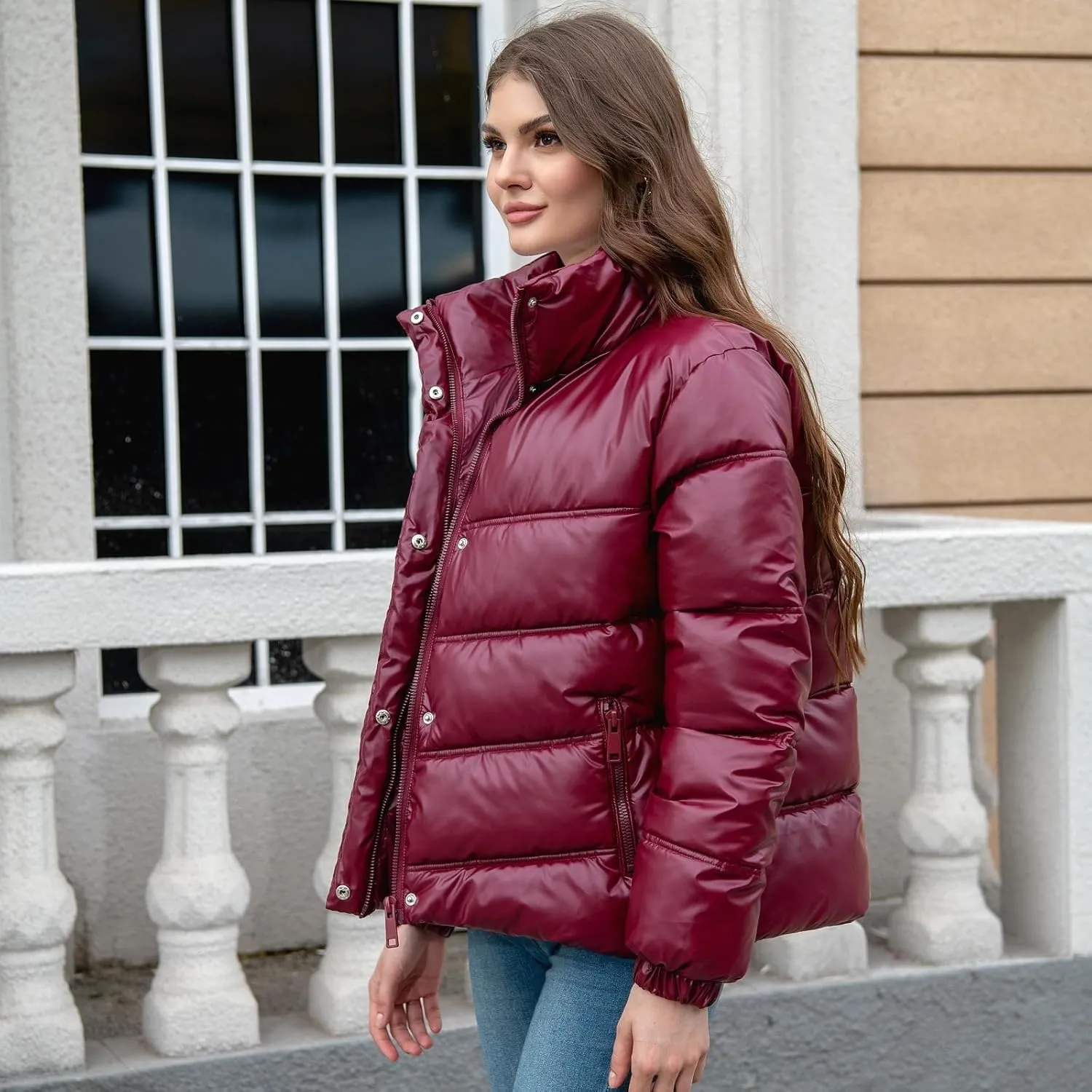 Warm Jackets for Women,Lightweight Women Puffer Jacket Women,Packable Down Jacket,Womem Winter Coats