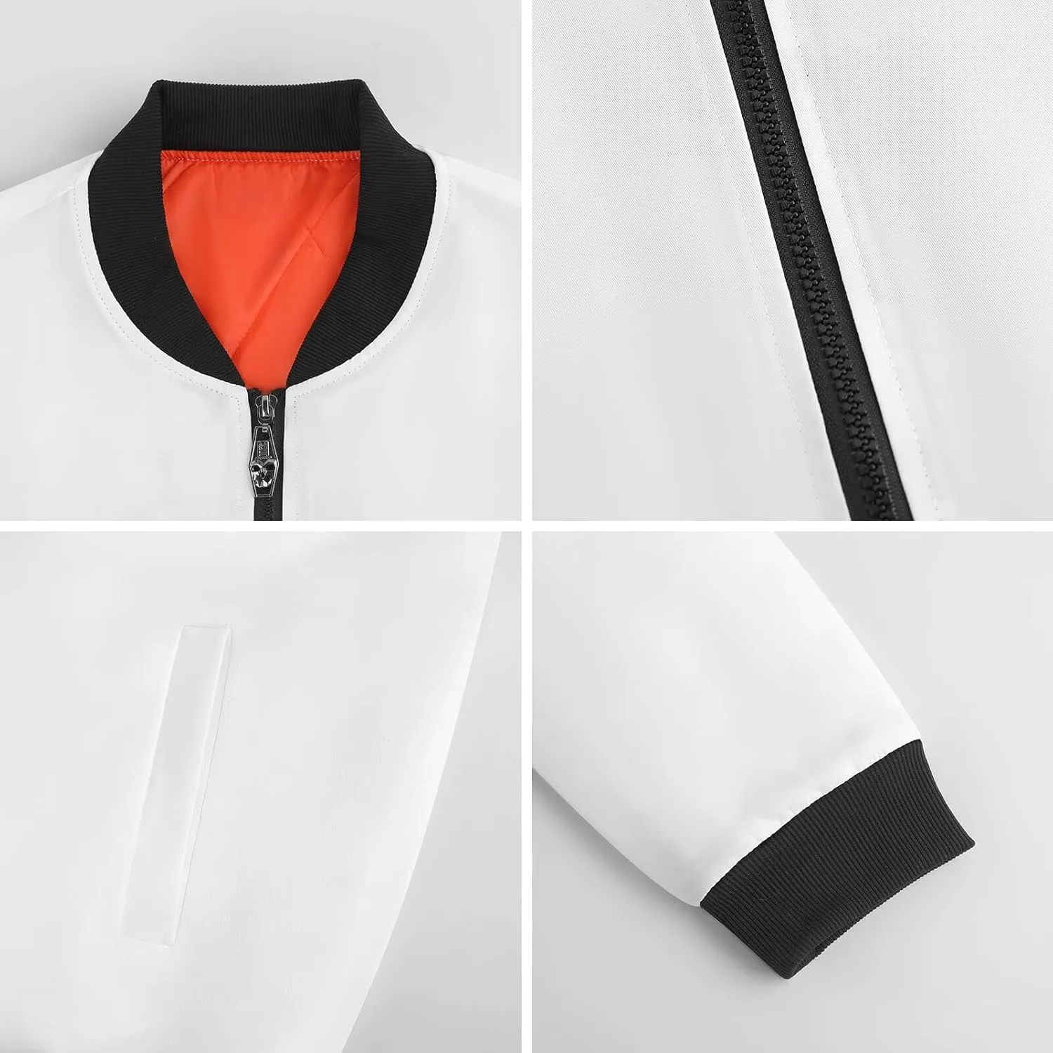 Washington D C Men's Bomber Jacket Lightweight Windbreaker Fashion Spring Fall Coats Casual Jackets for Men