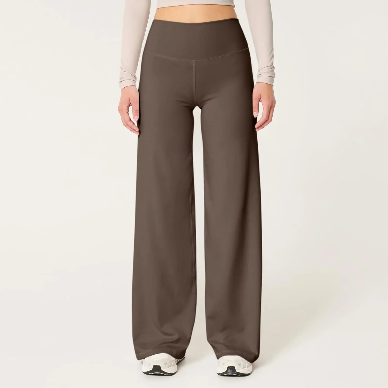 Wide Leg Yoga Pants for Women Stretchy Tummy Control Leggings Soft Athletic Workout Pants Bootcut Flowy Pants Trouser