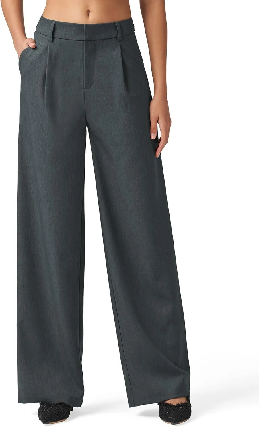 Willit Women's Work Pants Wide Leg Dress Pants High Waisted Casual Business Office Pants Slacks 29"/31"