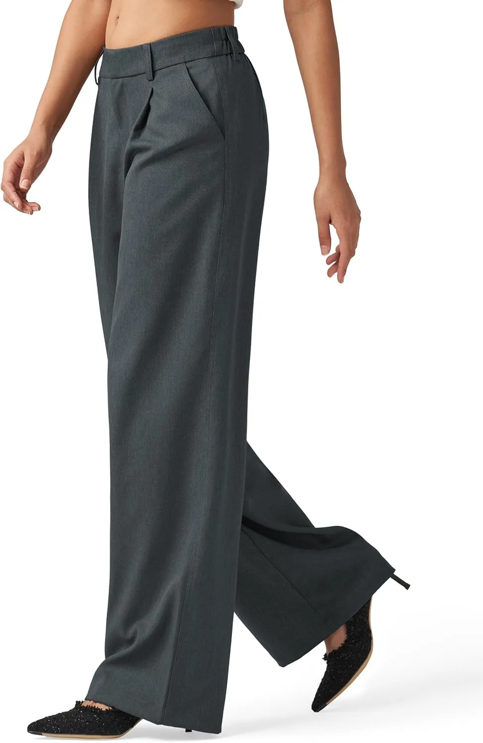 Willit Women's Work Pants Wide Leg Dress Pants High Waisted Casual Business Office Pants Slacks 29"/31"