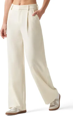 Willit Women's Work Pants Wide Leg Dress Pants High Waisted Casual Business Office Pants Slacks 29"/31"