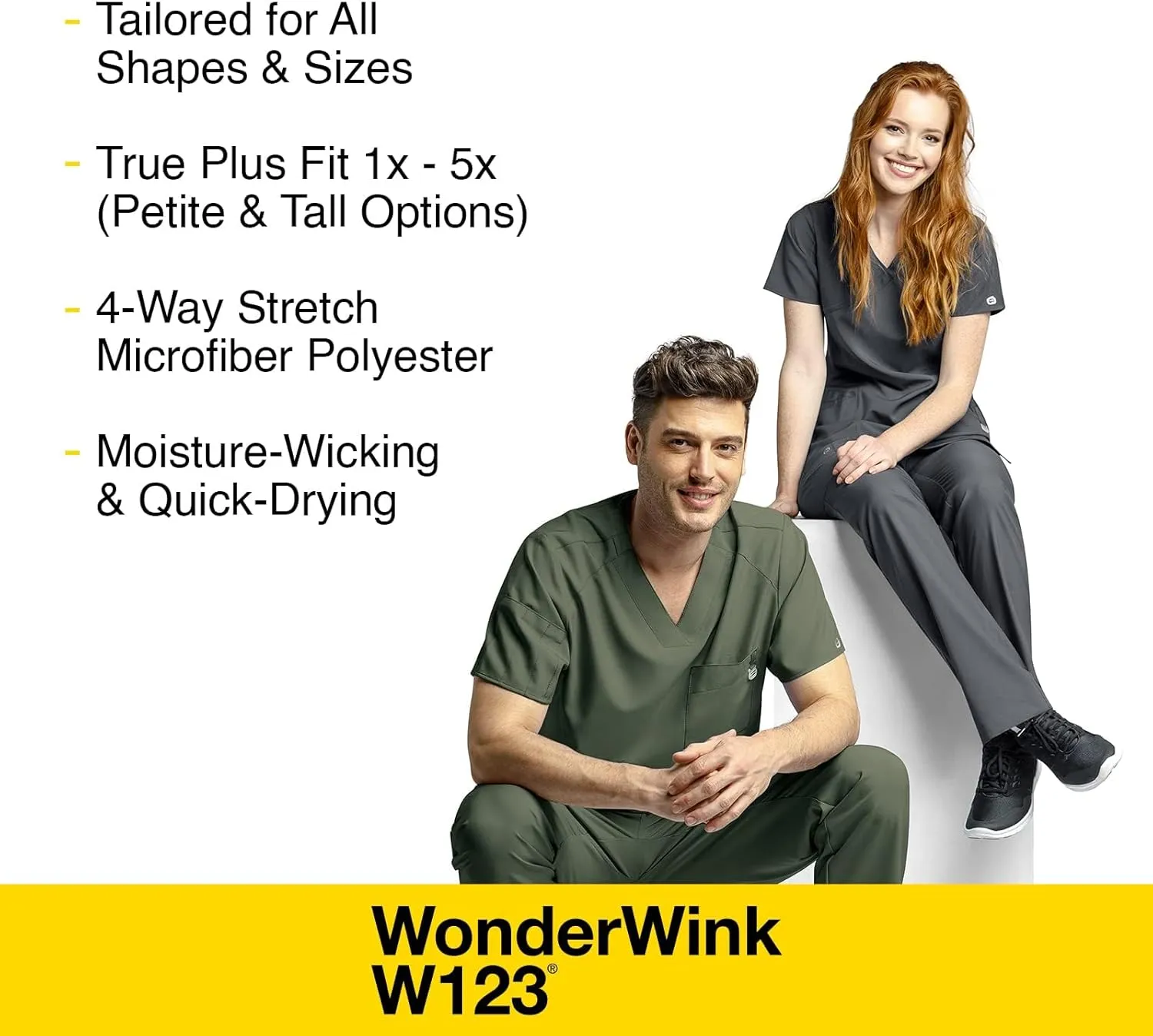 Wink W123 Scrubs for Women's Comfort Waist Cargo Jogger Scrub Pant