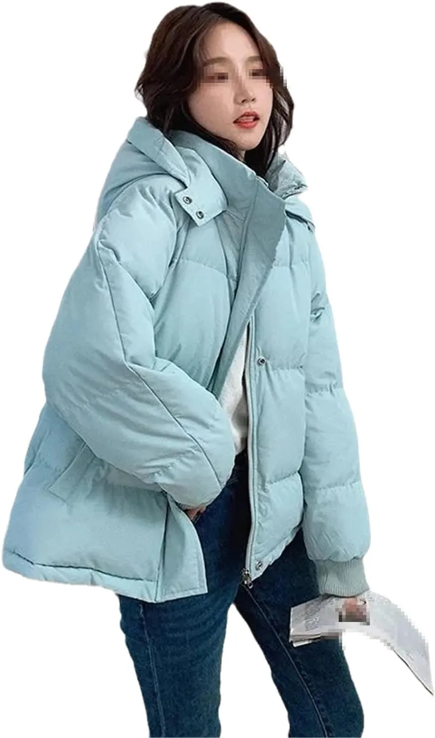 Winter Hooded Down Parka Coat Women Down Cotton Coat Ladies Warm Loose Cotton-Padded Coats Female Short Overcoat