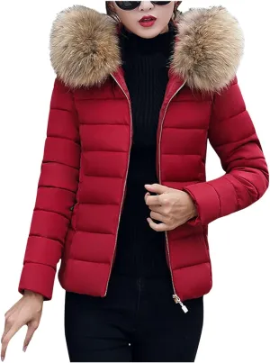 Winter Jacket Women Clothes Cotton Coat Padded Warm Padded Large Wool Womens Jackets Lightweight Fashion