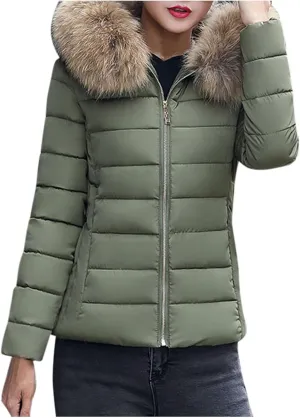Winter Jacket Women Clothes Cotton Coat Padded Warm Padded Large Wool Womens Jackets Lightweight Fashion