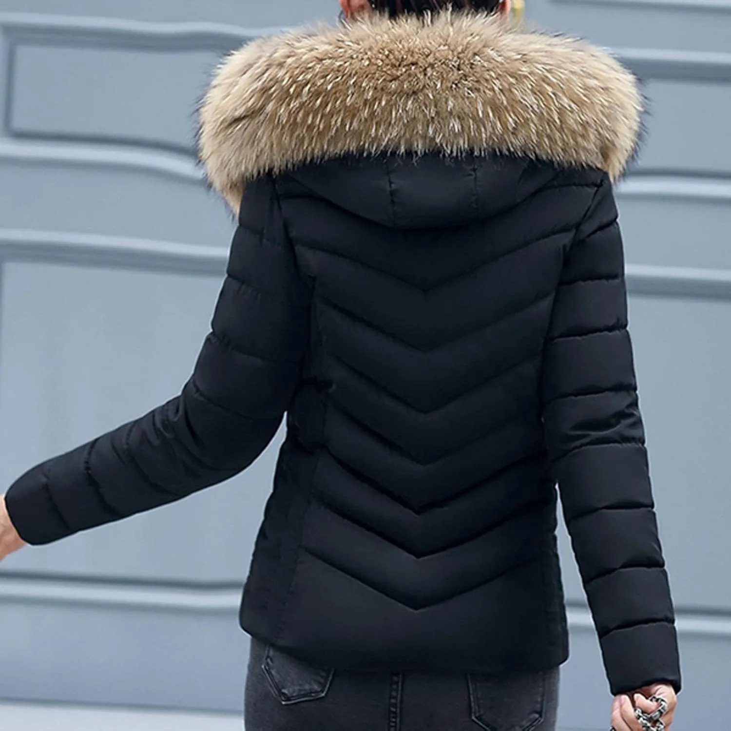 Winter Jacket Women Clothes Cotton Coat Padded Warm Padded Large Wool Womens Jackets Lightweight Fashion