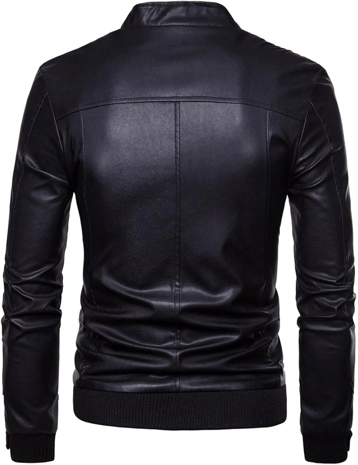 Winter Jackets for Men Jacket PU Leather Long Sleeve Autumn Stand Collar Club Coat Mens Jackets Casual Stylish Coat