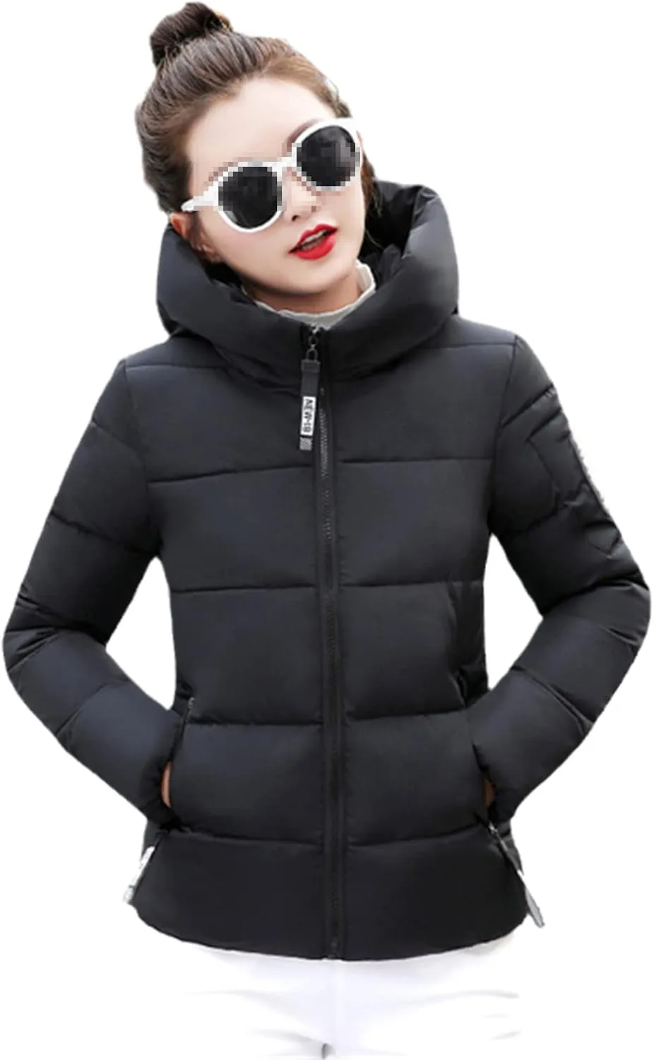Winter Parka Women Solid Short Jacket Slim Hooded Cotton Padded Thick Casual Female Coats
