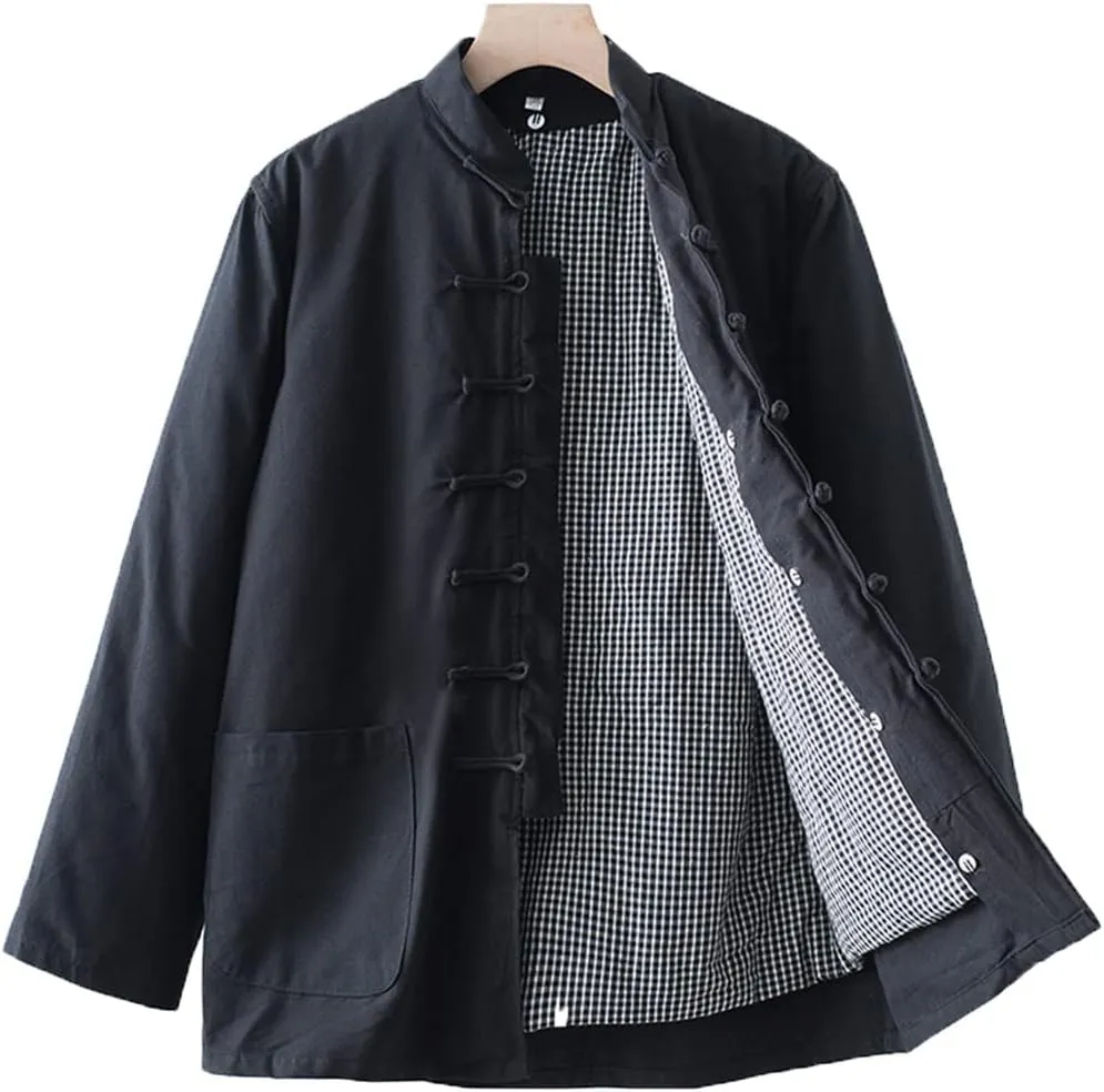 Winter Tang Suit Jackets Cotton Padded Coats Men Warm Tai Chi Uniform Chinese Jacket Kung Fu Clothing Shirt
