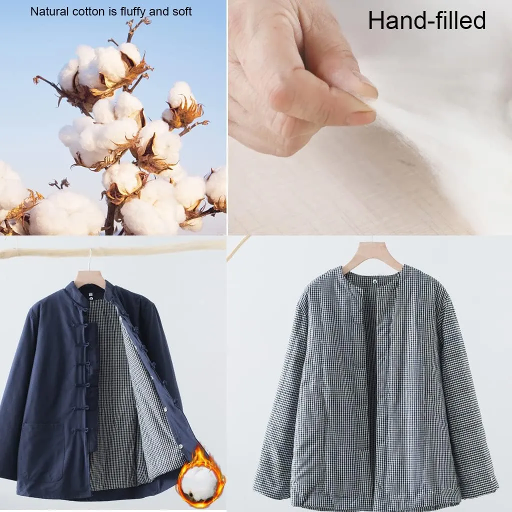 Winter Tang Suit Jackets Cotton Padded Coats Men Warm Tai Chi Uniform Chinese Jacket Kung Fu Clothing Shirt