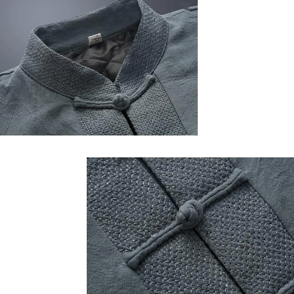 Winter Thick Tang Suit Jackets Cotton Padded Coats Men Warm Tai Chi Uniform Chinese Kung Fu Clothing Shirt