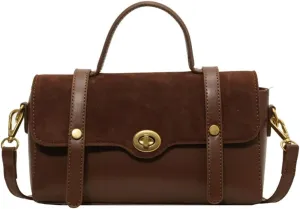 Women Top Handle Satchel Suede Handbags PU Leather Shoulder Bag Work Shopping Dating Crossbody Bag 2024