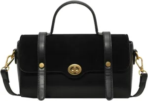 Women Top Handle Satchel Suede Handbags PU Leather Shoulder Bag Work Shopping Dating Crossbody Bag 2024