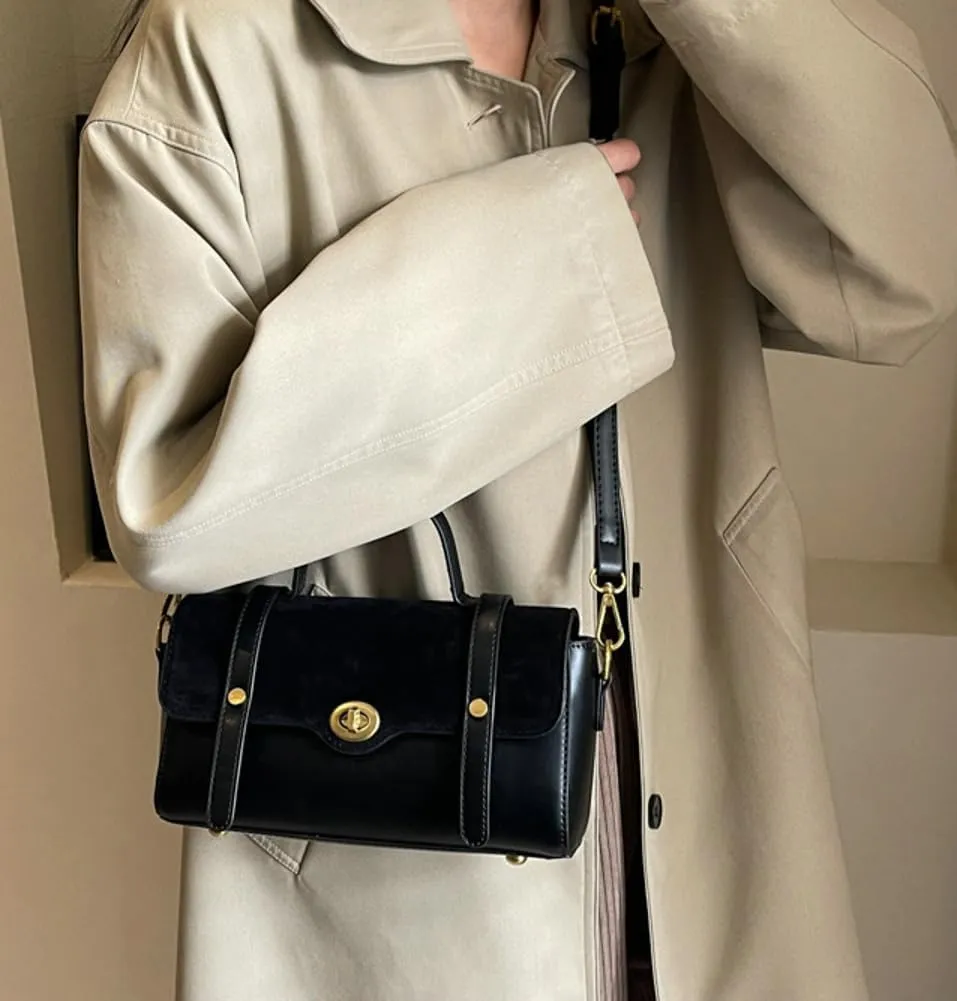 Women Top Handle Satchel Suede Handbags PU Leather Shoulder Bag Work Shopping Dating Crossbody Bag 2024
