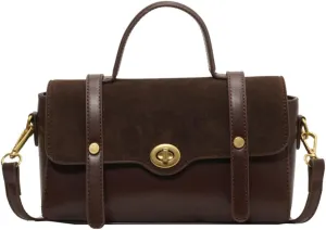 Women Top Handle Satchel Suede Handbags PU Leather Shoulder Bag Work Shopping Dating Crossbody Bag 2024