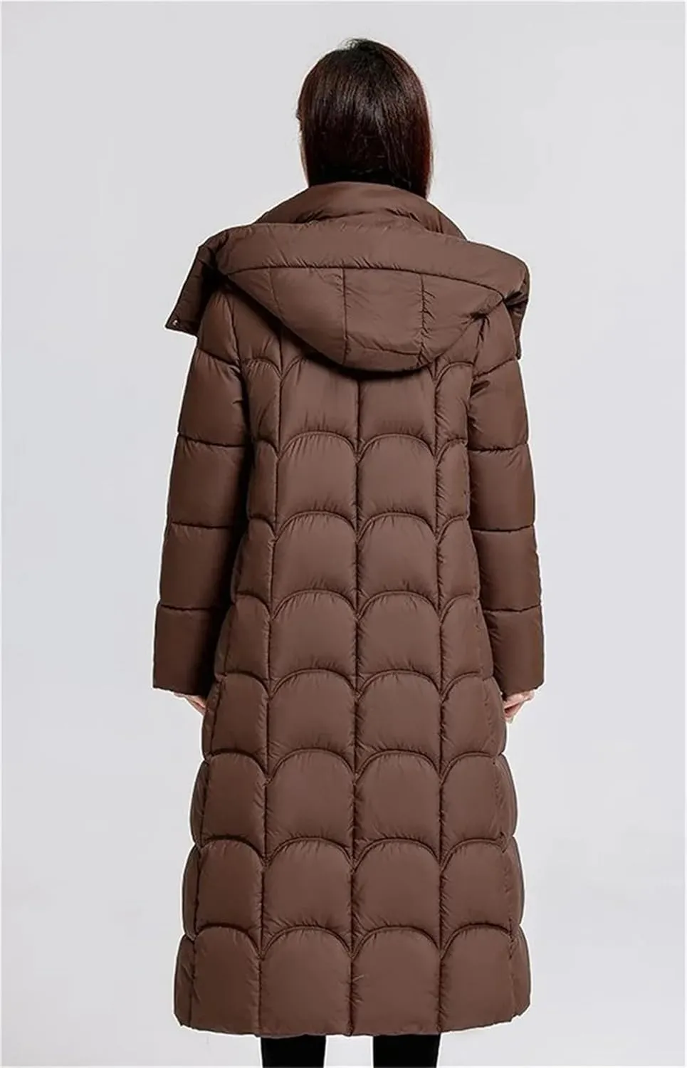 Women Winter Hooded Parka Jackets Casual Long Thicken Warm Cotton-Padded Puffer Coats