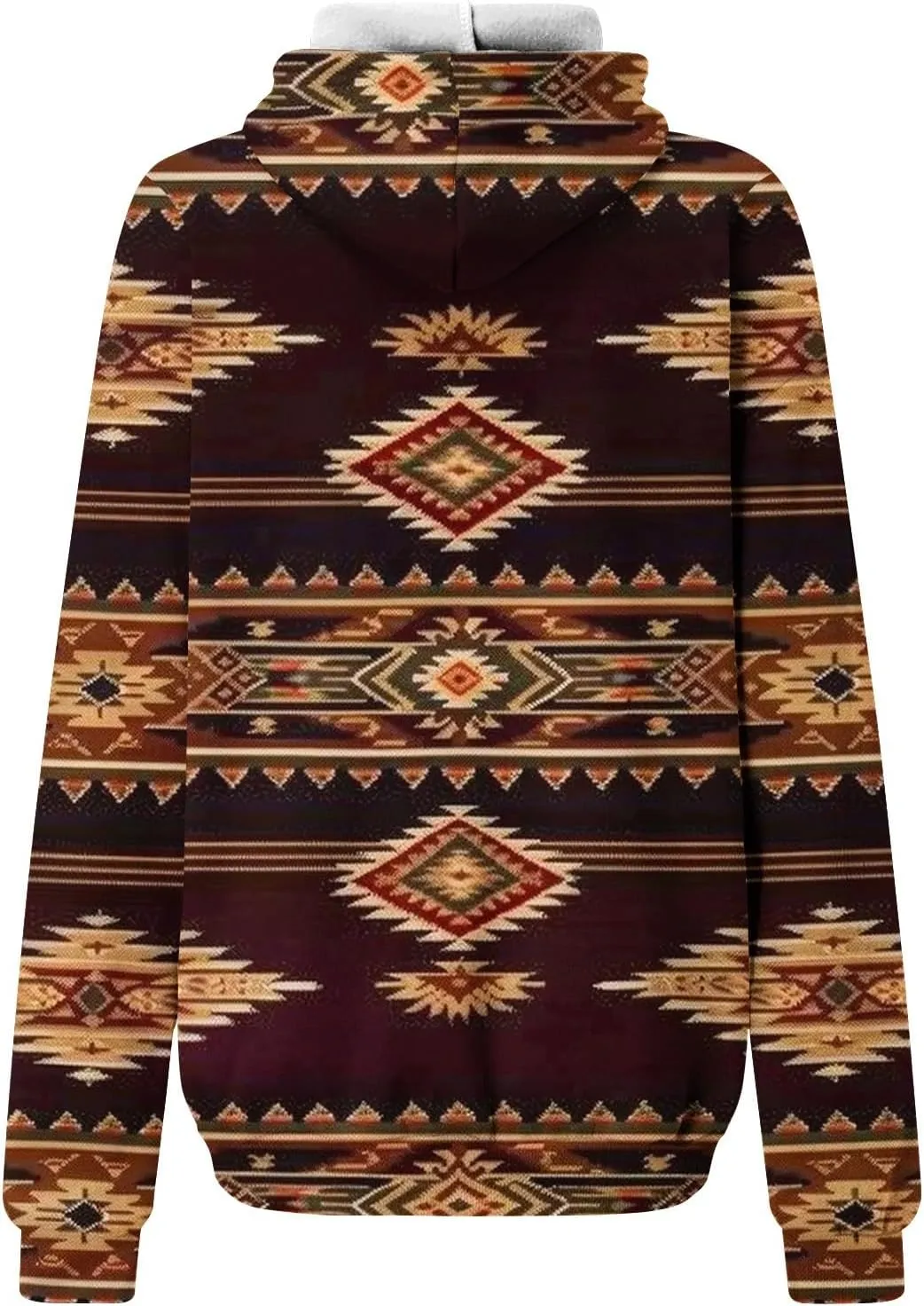 Womens Aztec Ethic Graphic Sweatshirt Western Shirts Hoodies Casual Fall Tops Pullover Cow Country Vintage Outfit