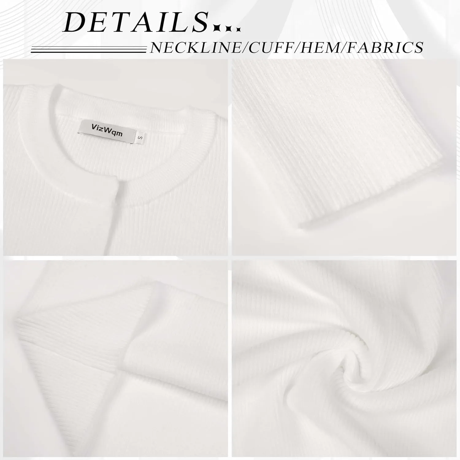 Women's Cardigan Sweater Lightweight Button Long Sleeve Top Fall Crew Neck Knit Solid Jackets Outfits