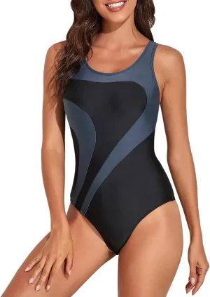 Women's Cutout Racerback Active Sports Athlect One Piece Swimsuit