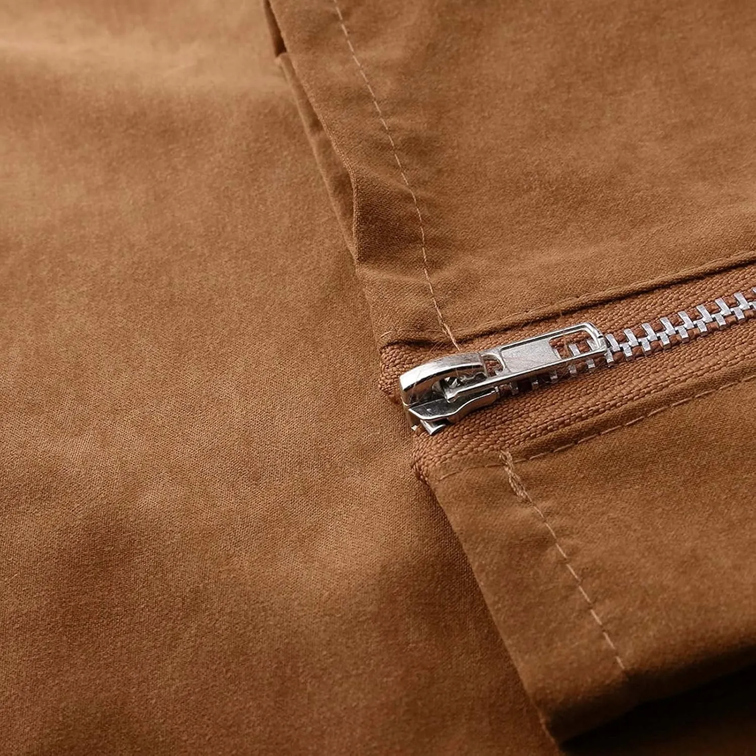 Women's Leather Jackets Solid Open Front Cardigan Lapel Long Sleeve Lightweight Coat Zipper Cropped Jacket
