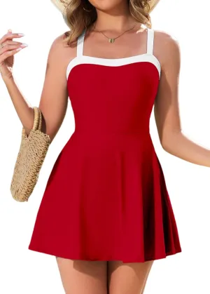 Women's One Piece Swimsuits for Women Tummy Control Swim Dress