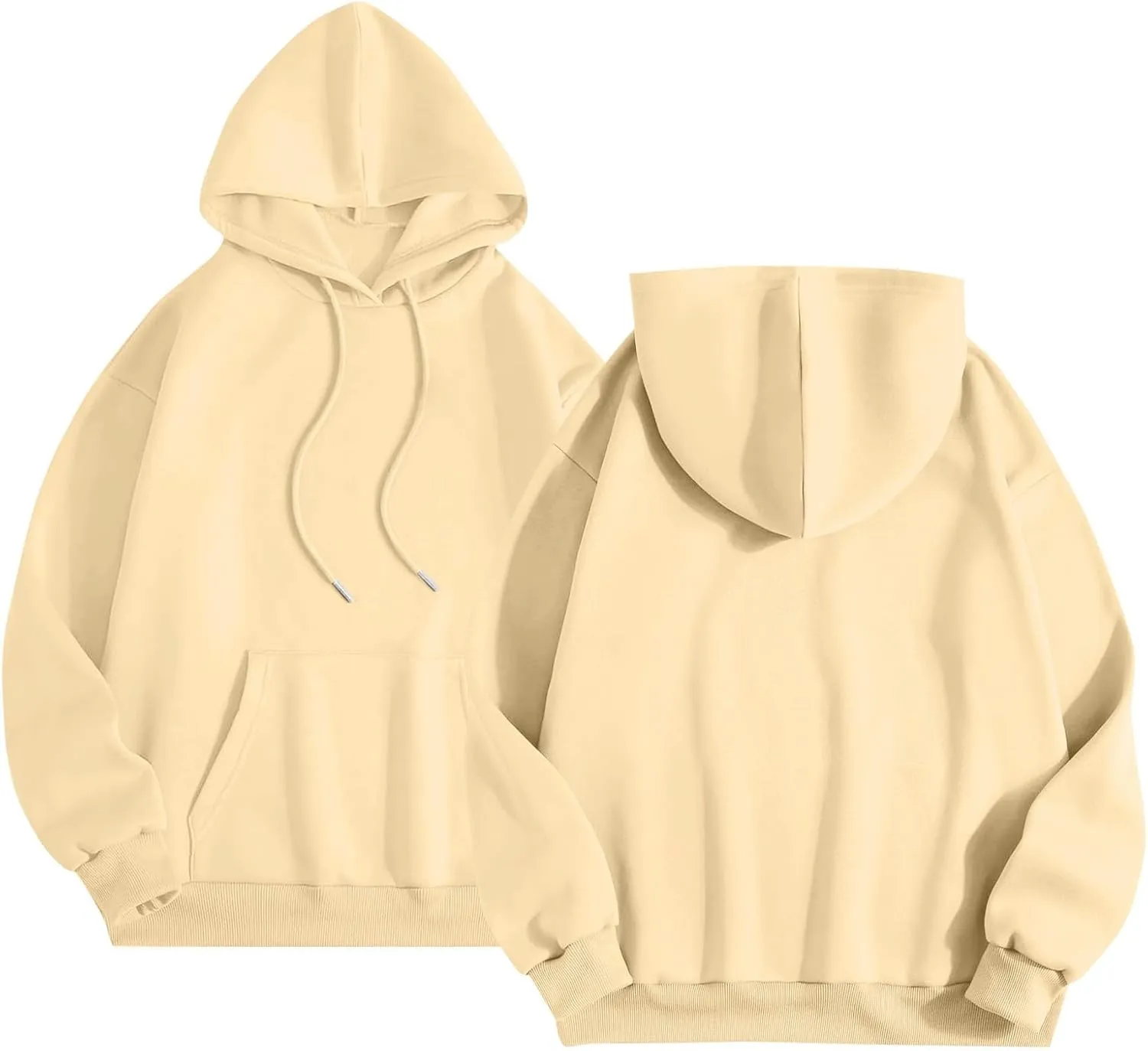 Womens Oversized Hoodies Fleece Sweatshirt Long Sleeve Sweaters Pullover Tops 2024 Fall Fashion Outfits Preppy Clothes
