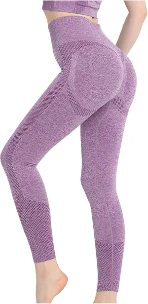 Women's Pants Athletic Stretch High Waist Gym Joggers Yoga Pants Casual Elastic Butt Lifting Petite Trousers Activewear