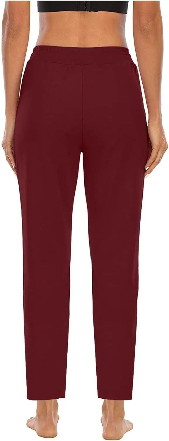 Women's Pants Drawstring High Waist Pants Workout Yoga Pants Hiking Pants Casual Sweatpants Trouser Pockets