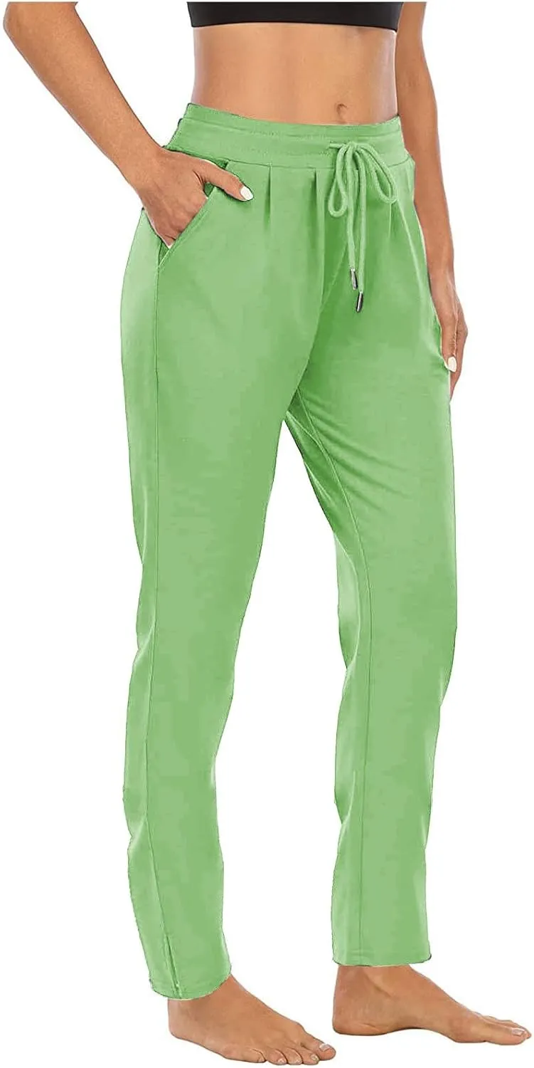 Women's Pants Drawstring High Waist Pants Workout Yoga Pants Hiking Pants Casual Sweatpants Trouser Pockets