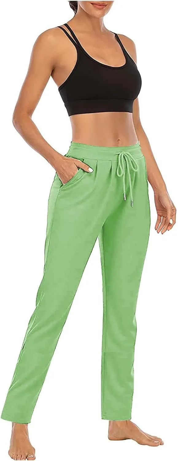 Women's Pants Drawstring High Waist Pants Workout Yoga Pants Hiking Pants Casual Sweatpants Trouser Pockets