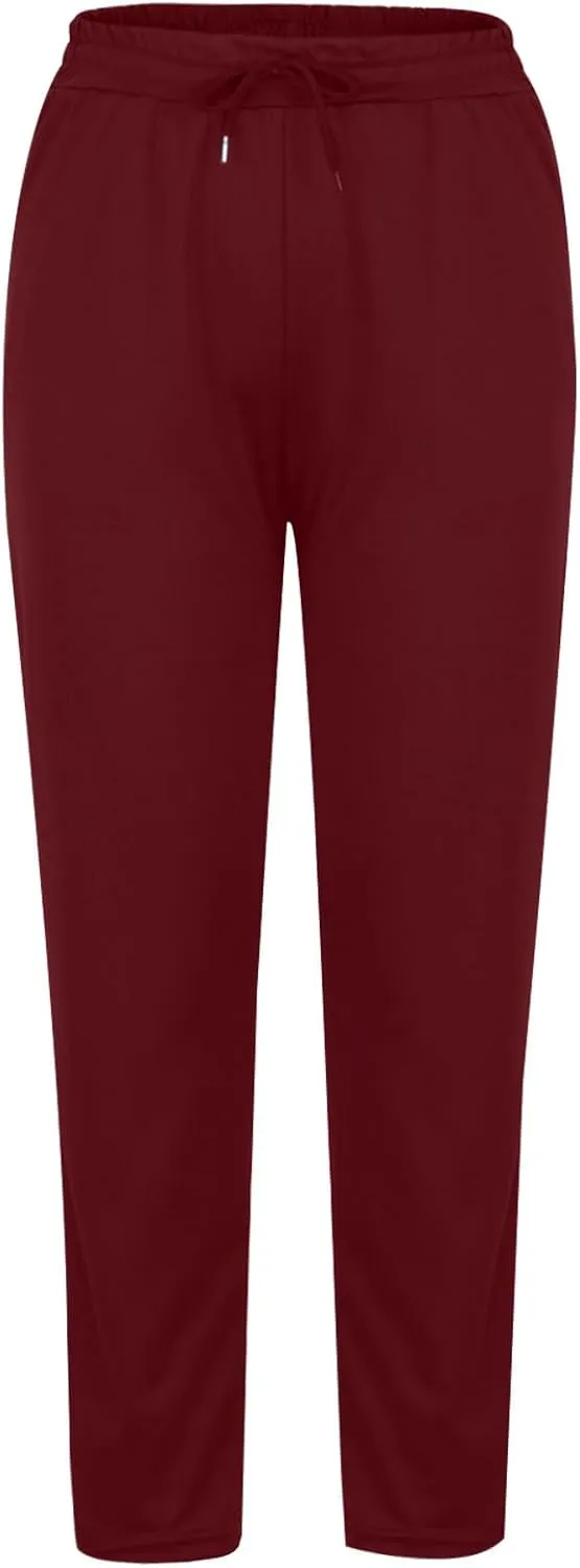 Women's Pants Drawstring High Waist Pants Workout Yoga Pants Hiking Pants Casual Sweatpants Trouser Pockets