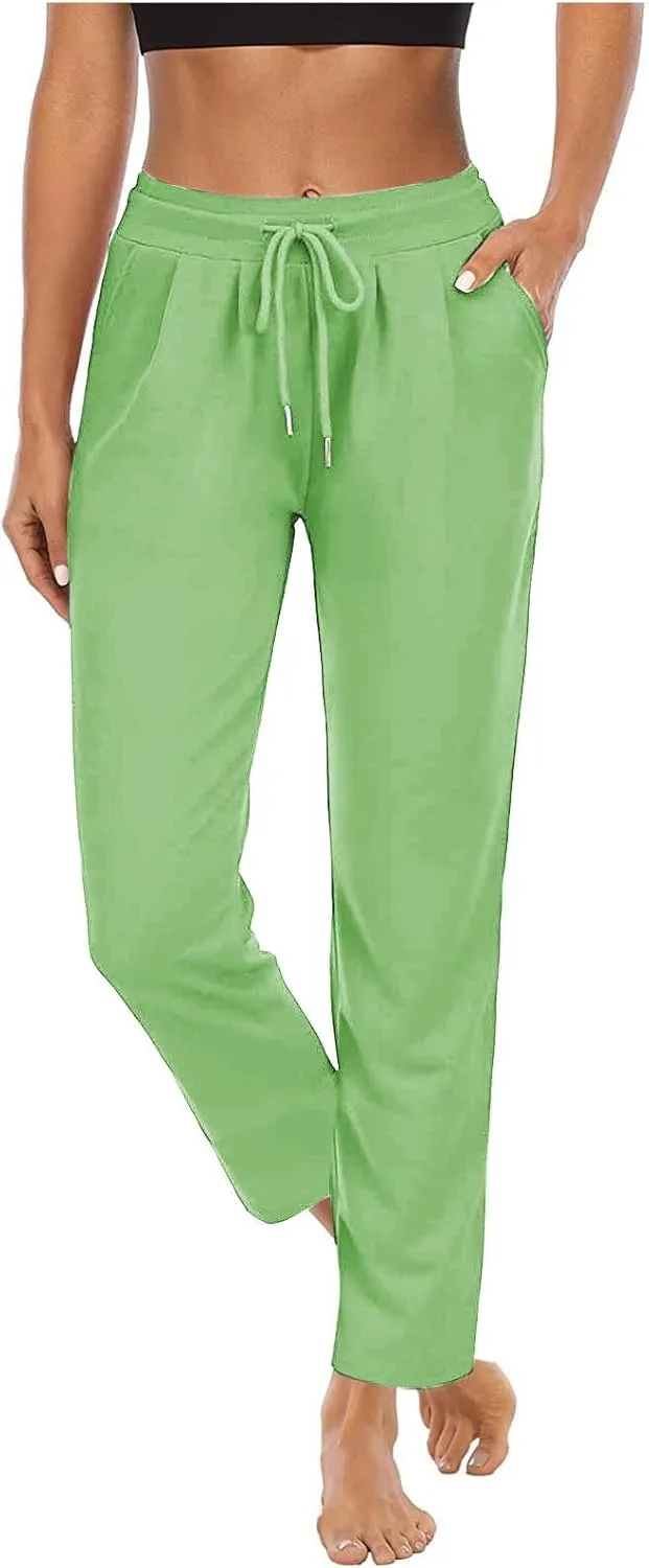 Women's Pants Drawstring High Waist Pants Workout Yoga Pants Hiking Pants Casual Sweatpants Trouser Pockets