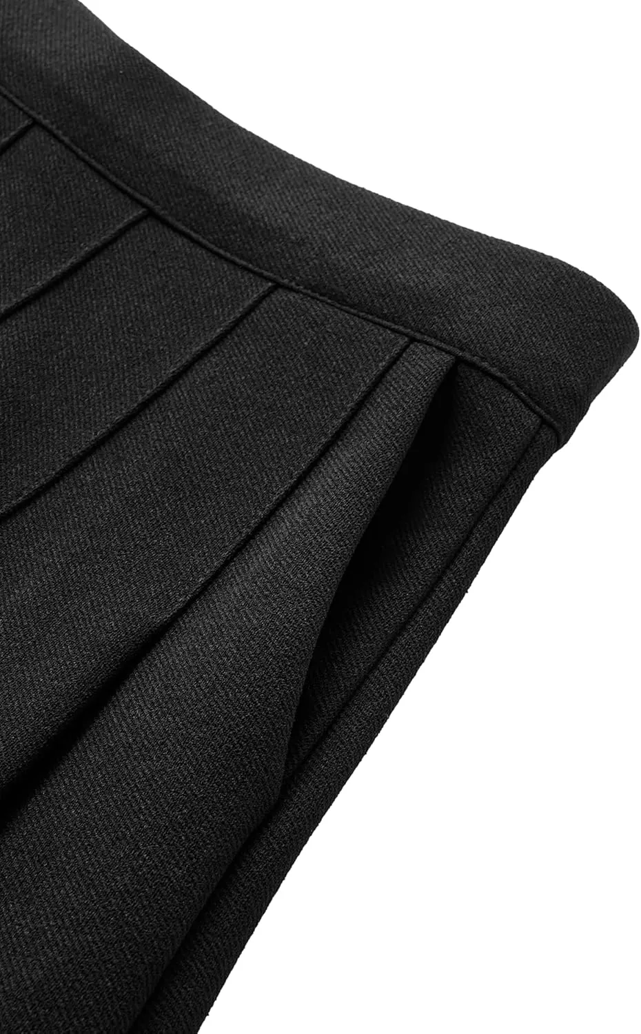 Womens Stretchy Pleated Mini Skirt Comfort High Waist Cheerleader School Uniform Skirt