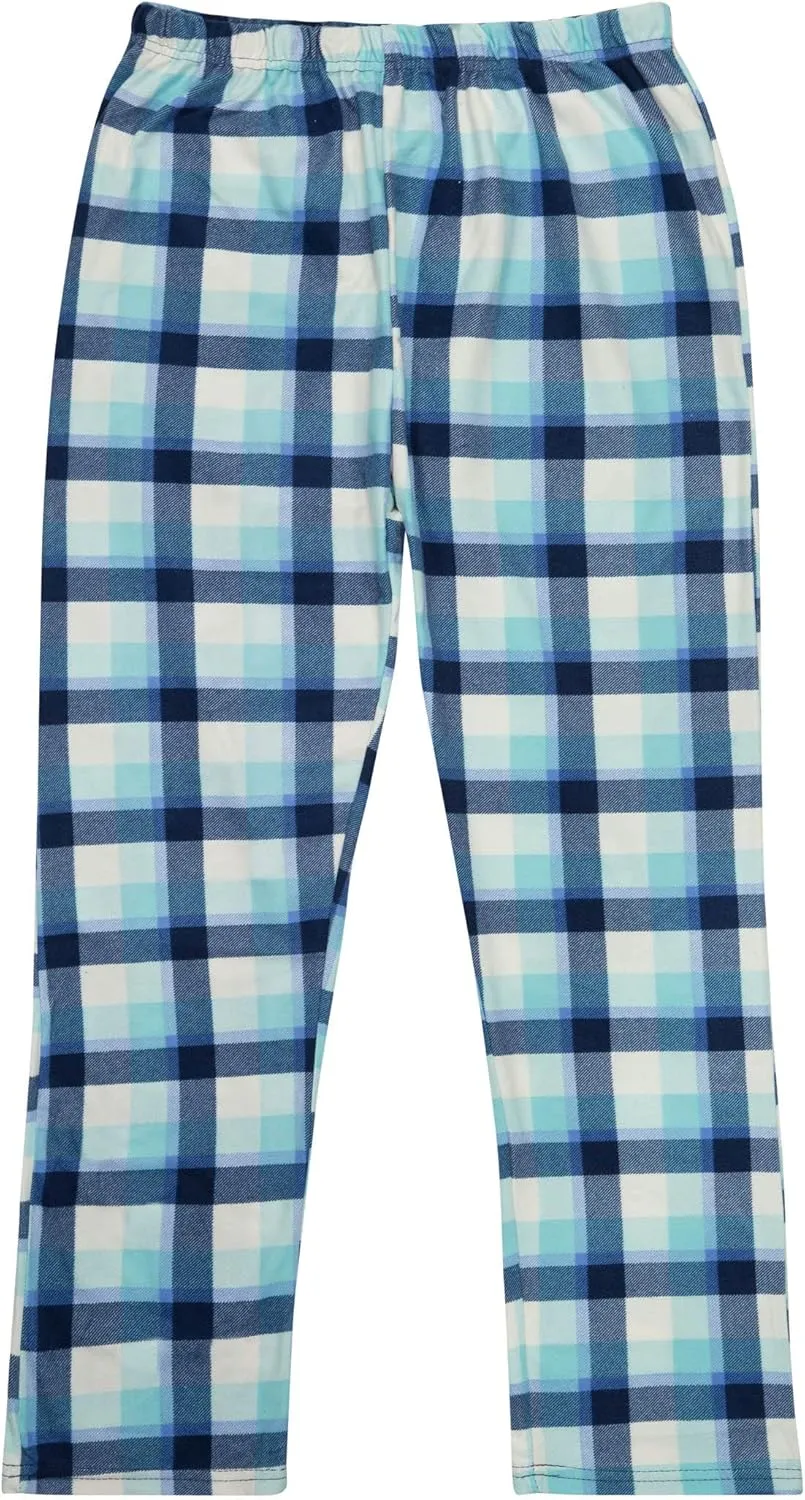 Women's Super Cozy Mink Fleece Pajama Bottom with Waist & Bottom Rib (S-4XL)
